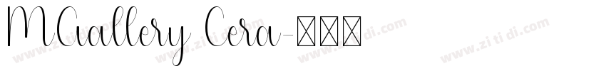 MGallery Cera字体转换